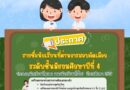 รายชื่อนักเรียนที่ผ่านการสอบคัดเลือก ระดับชั้นมัธยมศึกษาปีที่ 4 ประเภทนักเรียนโควตา และนักเรียนทั่วไป ปีการศึกษา 2568