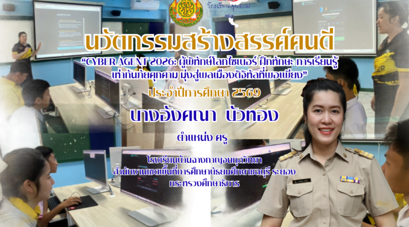 สื่อการเรียนรู้ดิจิทัลเกมคอมพิวเตอร์ประเภทเว็บแอปพลิเคชันเกม เรื่อง CYBER AGENT 2026